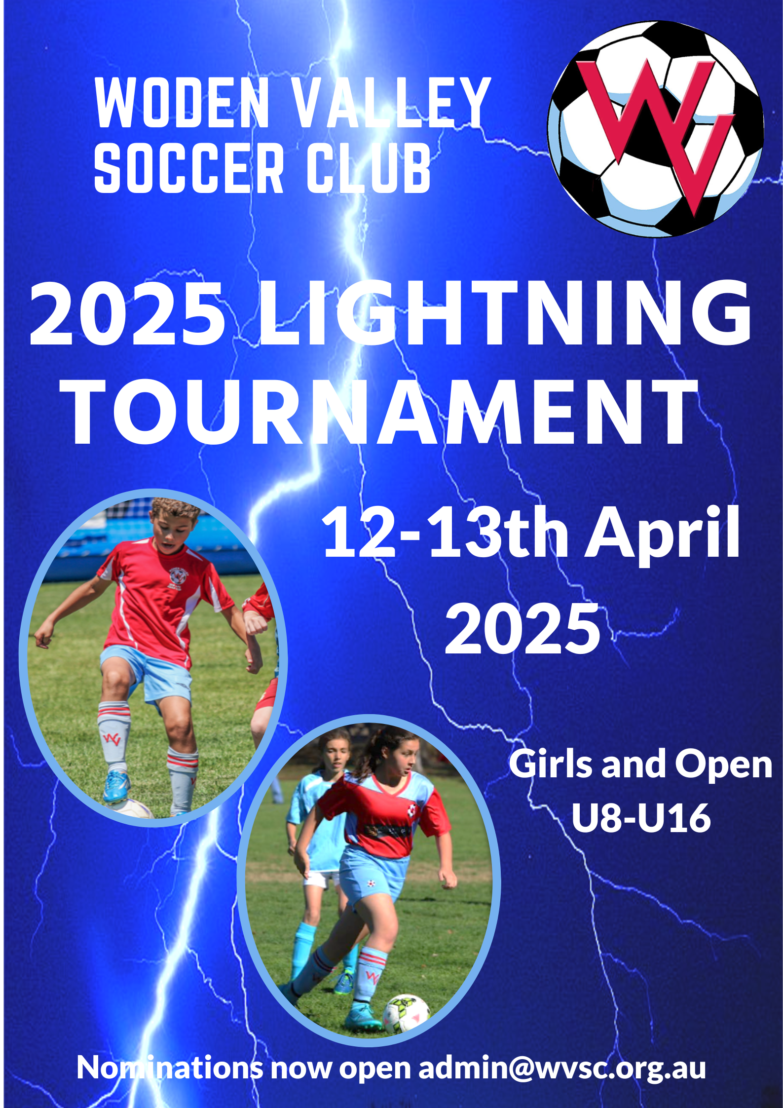 2025 WVSC Lightning Tournament WODEN VALLEY SOCCER CLUB CLUB